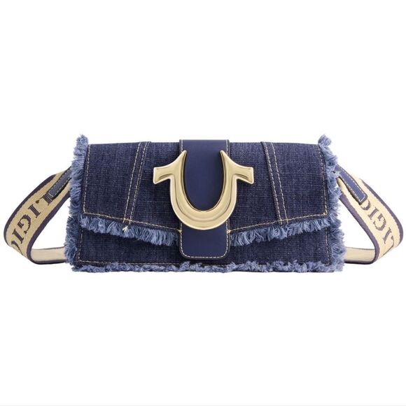 NEW True Religion Denim Crossbody Handbag - Picture 1 of 5